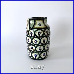 Vase Art déco de Eva Zeisel pour Schramberg Majolica Céramique émaillée, 1930s