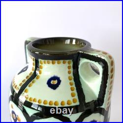 Vase Art déco de Eva Zeisel pour Schramberg Majolica Céramique émaillée, 1930s