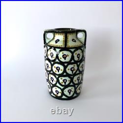 Vase Art déco de Eva Zeisel pour Schramberg Majolica Céramique émaillée, 1930s