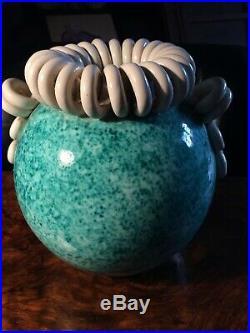 Vase Boule Art Deco Ceramique Saint Radegonde