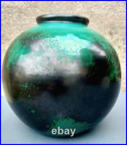 Vase Boule Art Déco Céramique d'Art de Bordeaux CAB Primavera Besnard. SUPERBE