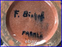 Vase Céramique Grés signé Francis Bischoff France Art déco