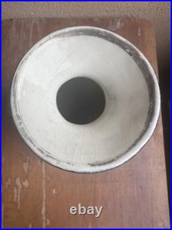 Vase Céramique Noire Or Argent Fleur Art Déco Boch Frères La Loubiere Belgique