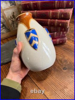 Vase Céramique Peinte Art Déco Belge Amc