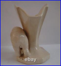 Vase Figurine Ours Animalier Style Art Deco Style Art Nouveau Porcelaine Ceramiq