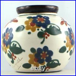 Vase LIBELLULES Céramique PAUL JACQUET Poterie SAVOIE Art Déco 30/sispa/jourdain