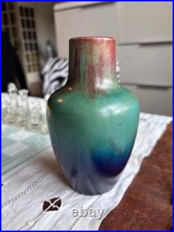 Vase art déco Eugène Baudin ou art nouveau vers 1900 céramique ancienne glacé