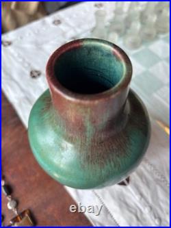 Vase art déco Eugène Baudin ou art nouveau vers 1900 céramique ancienne glacé