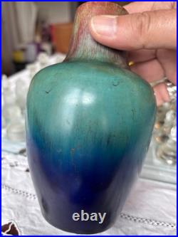 Vase art déco Eugène Baudin ou art nouveau vers 1900 céramique ancienne glacé