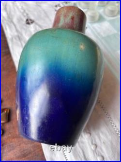 Vase art déco Eugène Baudin ou art nouveau vers 1900 céramique ancienne glacé