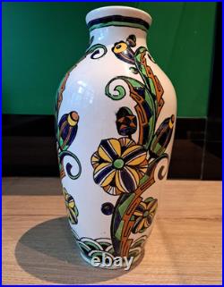Vase céramique Boch Frères La Louvière Art Déco (75041)