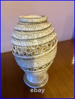 Vase ceramique Design art deco Doris Buthaud Tbe 28,5cm