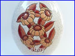 Vase céramique EMAUX DE LONGWY Art Déco Primavera vers 1930