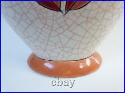 Vase céramique EMAUX DE LONGWY Art Déco Primavera vers 1930