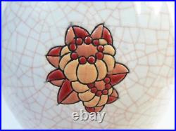 Vase céramique EMAUX DE LONGWY Art Déco Primavera vers 1930