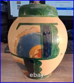 Vase céramique Ferney Voltaire Poterie Art déco Hauteur 17 cm