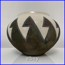 Vase céramique Raku style Art Deco a identifier