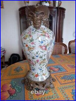 Vase ceramique bronze art déco