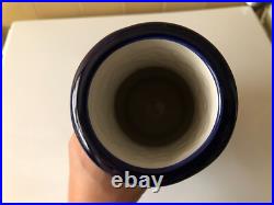 Vase céramique émaillé enameled art déco AMPHORA Tchécoslovaquie Czech 28,5 cm