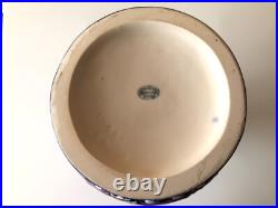 Vase céramique émaillé enameled art déco AMPHORA Tchécoslovaquie Czech 28,5 cm