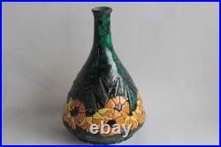 Vase céramique émaillée La Maîtrise Art déco (63495)