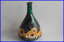 Vase céramique émaillée La Maîtrise Art déco (63495)