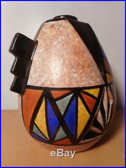 Vase céramique faience art déco céramiste belge Antoine DUBOIS Mons Belgique 1