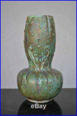 Vase céramique irisée époque 1900 Art nouveau