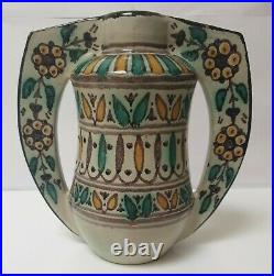 Vase ceramique tunisien NABEUL EL KHARRAZ Ben SEDRINE art deco nouveau