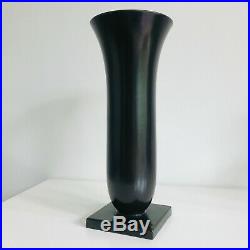 Vase cornet en faience céramique de Villeroy & Boch période Art Déco 1920-30