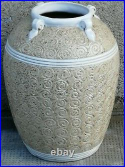 Vase design style lenoble Pottery ceramique style art déco Decor spirales
