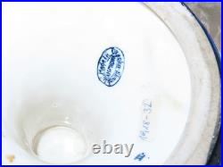 Vase en Céramique Récipient, Trois Coupe à Poignée Art Déco Motif Avec Hommes Vase en Céramique Récipient, Trois Coupe à Poignée Art Déco Motif Avec Hommes