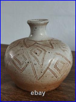 Vase en céramique Signé Duthoo Paris 7 ème 80 Rue Du Bac Style Art Déco