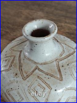 Vase en céramique Signé Duthoo Paris 7 ème 80 Rue Du Bac Style Art Déco