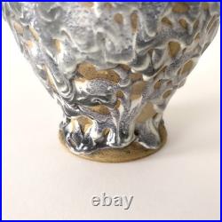 Vase en céramique à émail crispé, Atelier La Charentaise, Angoulême Art Déco