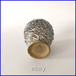 Vase en céramique à émail crispé, Atelier La Charentaise, Angoulême Art Déco
