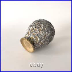 Vase en céramique à émail crispé, Atelier La Charentaise, Angoulême Art Déco