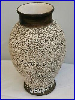 Vase en céramique crispée année 40 DLG Jean BESNARD