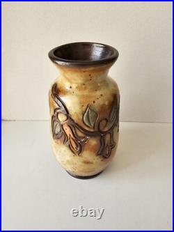 Vase en grès céramique Art déco signé Roger GUERIN (1896-1954)