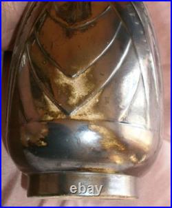 Vase géométrique ART DECO vers 1930 en céramique faïence, cachet à identifier