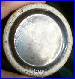 Vase géométrique ART DECO vers 1930 en céramique faïence, cachet à identifier
