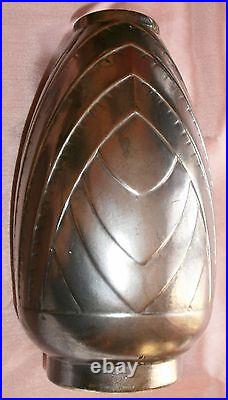 Vase géométrique ART DECO vers 1930 en faïence Cachet à identifier + Superbe +