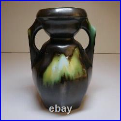 Vase poterie amphore céramique fait main art nouveau déco vintage Belgique N6357