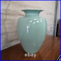 Vase vert celadon céramique manufacture a identifier art deco 1940 1950