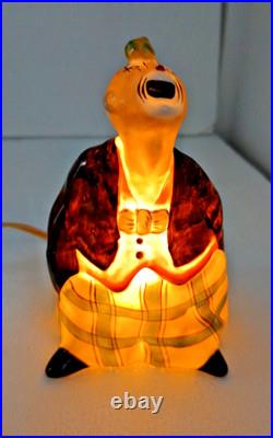 Veilleuse En Ceramique Signe L. M Radiguet A Oissel Clown Art Deco 1920/30