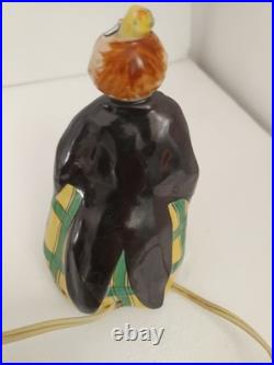 Veilleuse En Ceramique Signe L. M Radiguet A Oissel Clown Art Deco 1920/30
