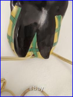 Veilleuse En Ceramique Signe L. M Radiguet A Oissel Clown Art Deco 1920/30