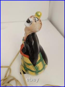 Veilleuse En Ceramique Signe L. M Radiguet A Oissel Clown Art Deco 1920/30