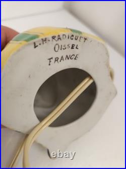 Veilleuse En Ceramique Signe L. M Radiguet A Oissel Clown Art Deco 1920/30