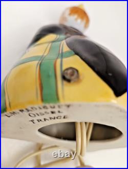 Veilleuse En Ceramique Signe L. M Radiguet A Oissel Clown Art Deco 1920/30